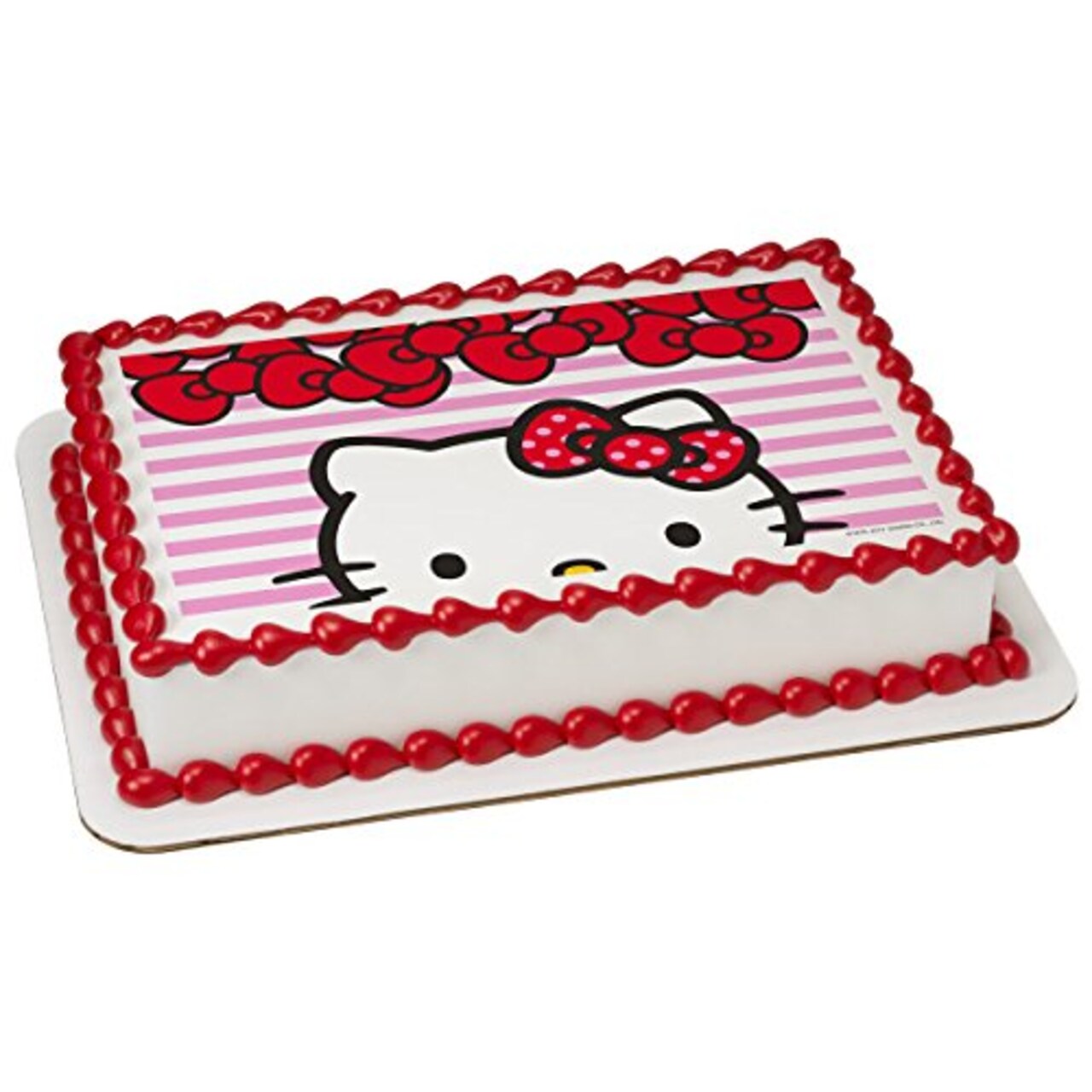 Hello Kitty PhotoCake® Edible Cake Topper Icing Image for 1/4 Sheet cake or larger